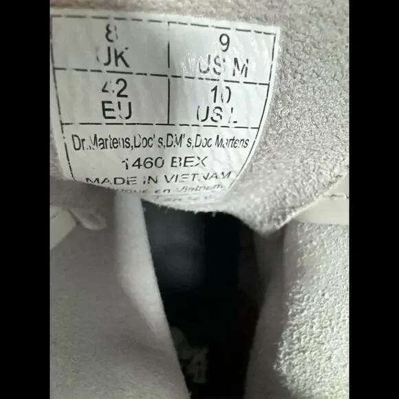 Dr. Martens Doc Martens Jadon Smooth Leather Platforms Boots Size 10L/9M White - Picture 5 of 9